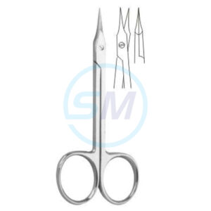 Fine Iris Scissors Straight 12cm Q