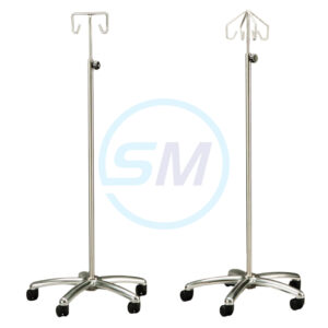 Mobile IV Poles Smooth Cast Alloy Base