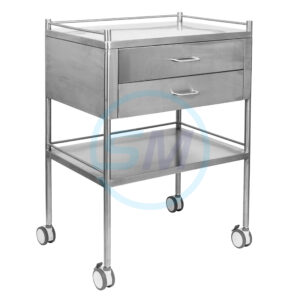 Stainless Two Drawer Trolley Juvo 500 x 700mm