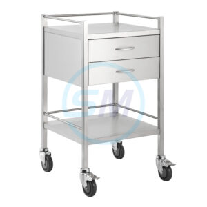 Stainless Two Drawer Trolley Juvo 500 x 500mm