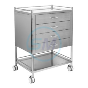 Stainless Steel Four Drawer Trolley Juvo 500 x 700mm