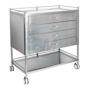 Stainless Steel Four Drawer Trolley Juvo 500 x 900mm